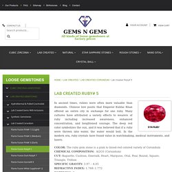 Sale Of Loose Rubies