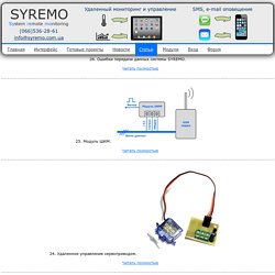 SYREMO Статьи