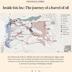 Syria oil map: the journey of a barrel of Isis oil