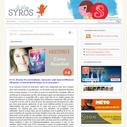 le blog » Le blog des éditions SYROS