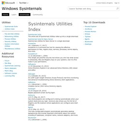 Sysinternals Utilities