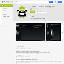 SD Maid - System reinigung - Android Apps auf Google Play