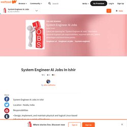 Ishir - System Engineer AI Jobs
