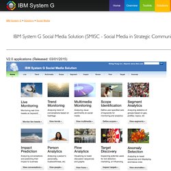 System G Social Media Solution