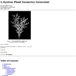 L-System Plant Geometry Generator