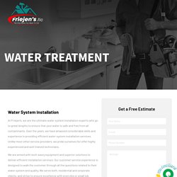 Water System Installation Services