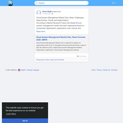 Cloud System Management Market Size, Share...