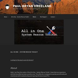 All in One – System Rescue Toolkit – Paul Bryan Vreeland