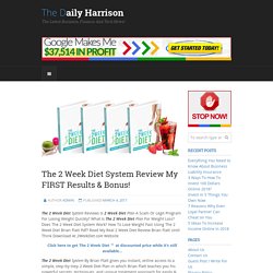 2 Week Diet Review
