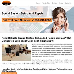 Sound System Setup And Repair