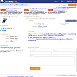 Course For Data Structures And Algorithms