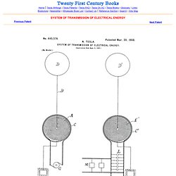 System of Transmission of Electrical Energy