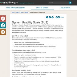 System Usability Scale (SUS)