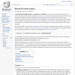 Proof-of-work system