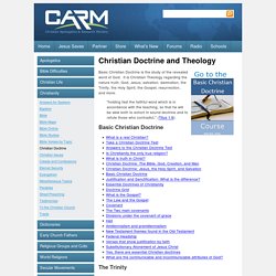 Christian Doctrine and Theology