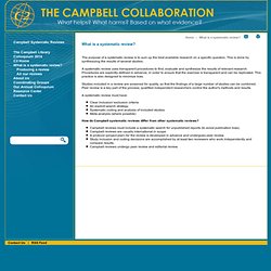 The Campbell Collaboration
