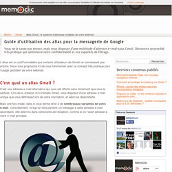 Alias Gmail : le système d'adresses multiples de votre webmail