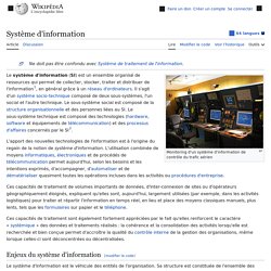 Système d'information