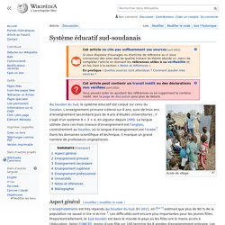 Soudan : Système éducatif - Wikipedia