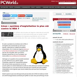 Linux : système d'exploitation le plus sûr contre la NSA ?