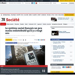 Le système social français un peu moins redistributif qu'il y a vingt ans