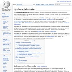 Système d'information