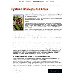 Systems Concepts and Tools