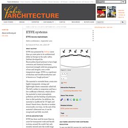 ETFE systems - Fabric Architecture
