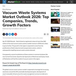 Vacuum Waste Systems Market Outlook 2026: Top Companies, Trends, Growth Factors