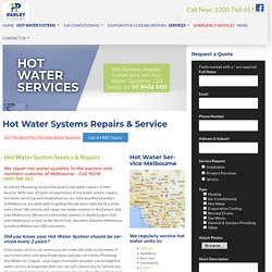 Hot Water Systems Service, Repairs & Unit Installation Quotes