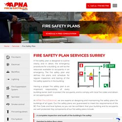 Fire Safety Plan Systems Services in Surrey, Vancouver, Ladner & Burnaby