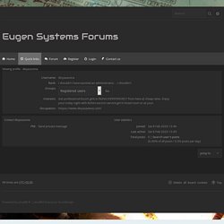 Eugen Systems Forums - Viewing profile - divyasacena