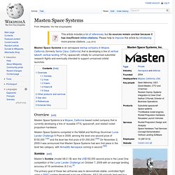 Masten Space Systems