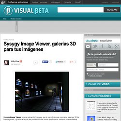 Sysygy Image Viewer, galerías 3D para tus imágenes