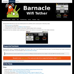 barnacle wifi tether barnacle wifi tether lets you turn your android ...