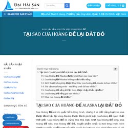 TẠI SAO CUA HOÀNG ĐẾ LẠI ĐẮT ĐỎ ⋆ Đại Hải Sản