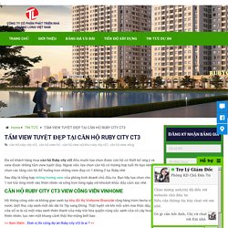 TẦM VIEW TUYỆT ĐẸP TẠI CĂN HỘ RUBY CITY CT3