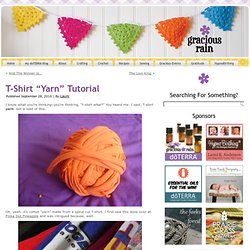 T-Shirt “Yarn” Tutorial