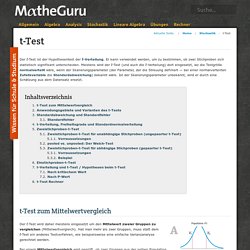t-Test - MatheGuru.com