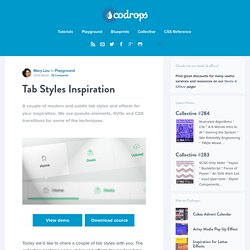 Tab Styles Inspiration