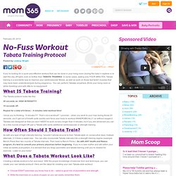 Tabata Training Protocol - Mom365.com