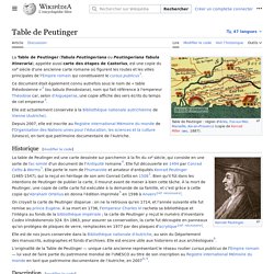 Table de Peutinger