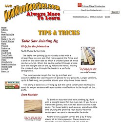 Table Saw Jointing Jig - NewWoodworker.com LLC - www.newwoodworker.com (HTTP)