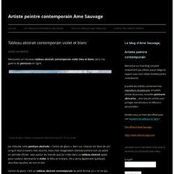 tableau abstrait contemporain - ame sauvage