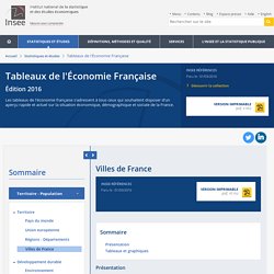 Villes de France − Tableaux de l'Économie Française