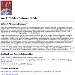 World Tables - Dataset Description Guide