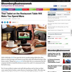 That Tablet on the Restaurant Table Will Make You Spend More