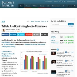 Tablets Drive Mobile Commerce Sales