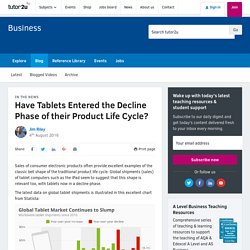 3.3.4 - Have Tablets Entered the Decline Phase of their Product Life Cycle?