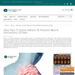 Take Pain O Soma Tablets to Prevent Weird Sensations of Pain